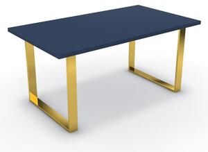 Étkezőasztal - Antara arany lábbal - Tiroli kék 160x90