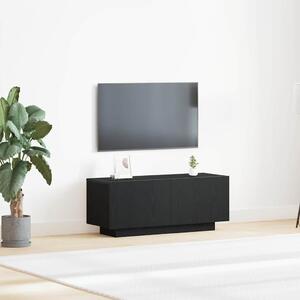 VidaXL TV szekrény 100 x 35 x 40 cm Fekete tölgy Szerelt Fa