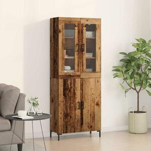VidaXL Magasfiú 2 db Régi fa 69,5 x 34 x 180 cm Szerelt Fa