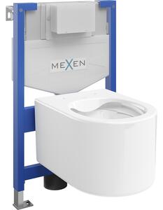 Mexen beépíthető Felix XS-F WC váz WC csészével Sofia, Fehér - 6803354XX00