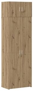 VidaXL Tárolószekrény kézműves tölgy 70 x 42,5 x 225 cm Faanyag