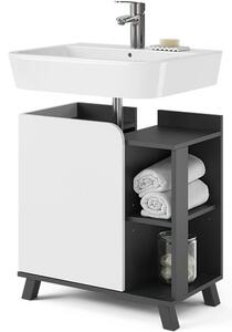 Vicco Karen mosdószekrény, 60 cm, fehér / antracit