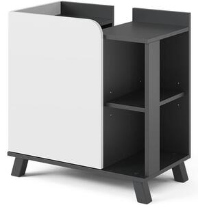 Vicco Karen mosdószekrény, 60 cm, fehér / antracit