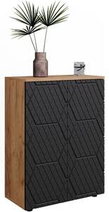 Vicco Irma álló fürdőszobai tárolószekrény, arany tölgy/antracit, 60 cm