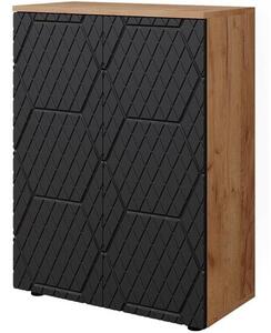 Vicco Irma álló fürdőszobai tárolószekrény, arany tölgy/antracit, 60 cm