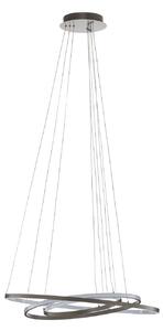 Függőlámpa Lucande, Ezana, dimmable, Szürke, Nappali, Fém, Modern