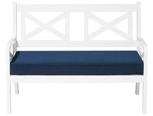 Kerti pad ülőpárnával BALTIC 121 cm Akácfa Fehér
