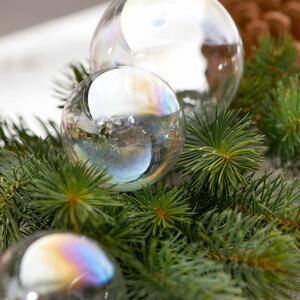 HANG ON üveggömb karácsonyfadísz átlátszó, 8 cm