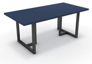 Étkezőasztal - Asara fekete lábbal - Tiroli kék 180x90