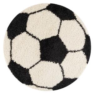 Fekete-krémszínű gyerek szőnyeg ø 100 cm Fun – Ayyildiz Carpets