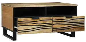 VidaXL Dohányzóasztal with Drawer Barna és fekete 80 x 54 x 40 cm