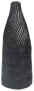 Dekor váza FLORENTIA Kerámia 50 cm Fekete
