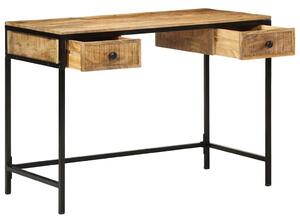 VidaXL Asztal fiókkal tárolóval Barna 105 x 50 x 75 cm Tömör mangófa