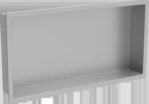 Mexen X-Wall-R fürdőszoba süllyesztett polc kerettel 60 x 30 cm, inox - 1910603010