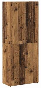 VidaXL Irodai szekrény polcokkal 2 pcs Régi fa 60 x 32 x 153 Faanyag