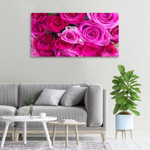 Vászonkép nyomtatás Egy csokor rózsaszín rózsa