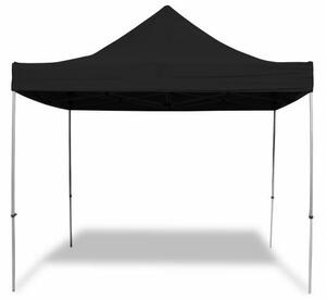 Összecsukható kerti sátor PROFI – fekete, 3 x 3 m