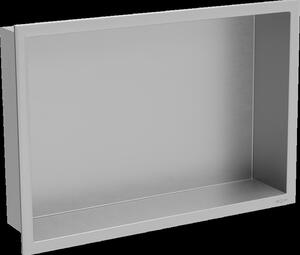 Mexen X-Wall-R fürdőszoba süllyesztett polc kerettel 45 x 30 cm, inox - 1910453010