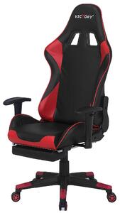 Piros és fekete gamer szék VICTORY