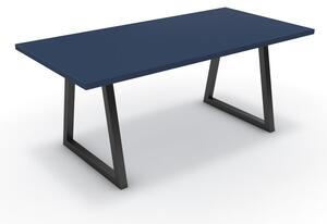 Étkezőasztal - Bala fekete lábbal - Tiroli kék 180x90