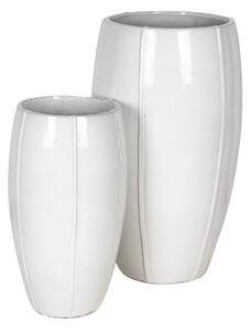 Alden Vase Giant kerámia növénytartó szett fehér 44x77-57x100cm S2