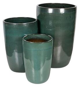 Tatum Vase Giant kerámia növénytartó szett mohazöld 42x63-65x100cm S3