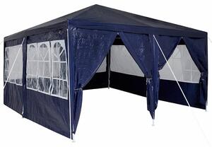 VidaXL Parti Sátor 8 Oldalfal - Kék, 4x4 m, PE