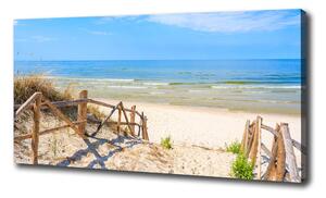Feszített vászonkép Bejárat a strand