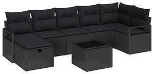 VidaXL Kanapé Szett párnával 5 pcs polirattan
