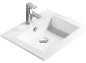 Mexen Salma részben munkalapba épített mosdó 54 x 47 cm, Fehér - 25395400
