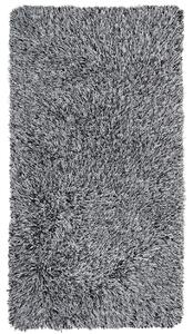 Fekete és fehér hosszú szálú szőnyeg 80 x 150 cm CIDE