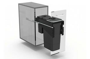 EKOTECH - Beépíthető hulladékgyűjtő FRONT 30 - 1x26 liter+1x7 liter