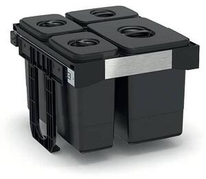 EKOTECH - Beépíthető hulladékgyűjtő FREE JAZZ 45 - 1x26 liter+3x7 liter