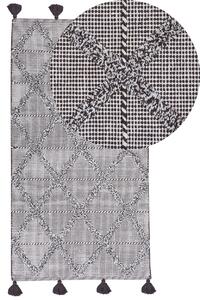 Sötétbarna pamutszőnyeg 80 x 150 cm TUZLA
