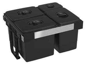 EKOTECH - Beépíthető hulladékgyűjtő FREE JAZZ 60 - 3x26 liter+1x7 liter