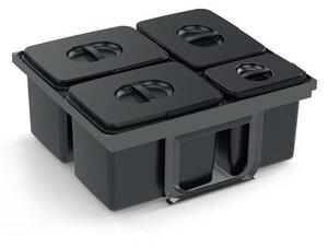 EKOTECH - Beépíthető hulladékgyűjtő JAZZ 60 - 2x15 liter+3x7 liter