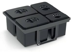 EKOTECH - Beépíthető hulladékgyűjtő JAZZ 60 - 3x15 liter+1x7 liter