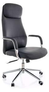 Woodrow irodai fotel, fekete