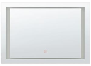 LED fürdőszobai tükör EYRE 80 cm 60 cm Ezüst