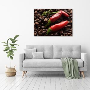 Fali vászonkép Chilli és a kávé