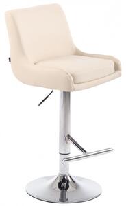 Club elegáns bárszék műbőr krém - króm 307565