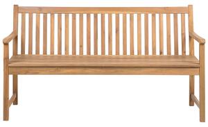 Kerti pad VIVARA 160 cm Tanúsított akácfa Világosbarna