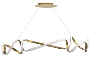 Toolight Toolight, LED függeszték 90cm, 35W, 4000K, 1868lm, APP1777-CP, matt arany, OSW-09666