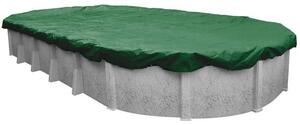 Medence téli védőtakaró, Supreme PE, 3,6 x 5,4 m, UV álló, 150 mikron, ovális, laminált polietilén