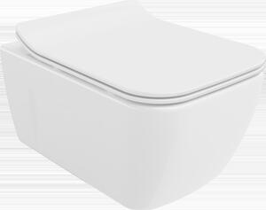 Mexen Margo perem nélküli wc csésze leeresztő automatikás ülőkével, Duroplaszt, Fehér - 30420800