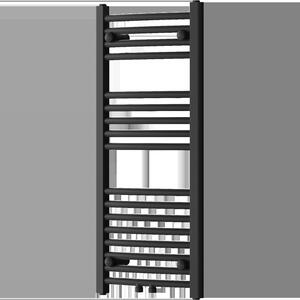Mexen Ares fürdőszobai radiátor 900 x 400 mm, 312 W, Fekete - W102-0900-400-00-70