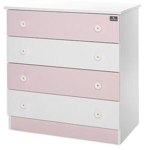 Lorelli Komód - White &amp; Orchid Pink