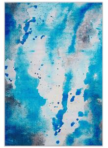 Szürke és kék szőnyeg 160 x 230 cm BOZAT