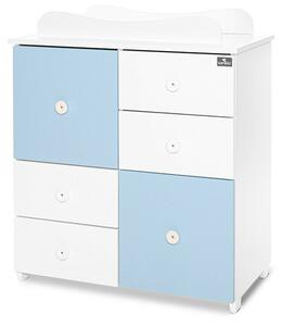 Lorelli Cupboard pelenkázó komód - White &amp; Baby Blue ÚJ
