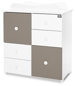 Lorelli Cupboard pelenkázó komód - White &amp; String ÚJ